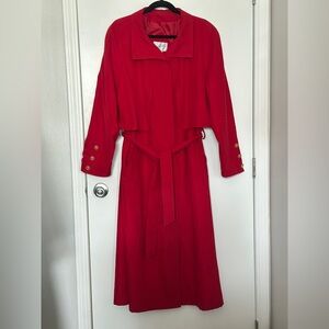 Vintage Red Trench